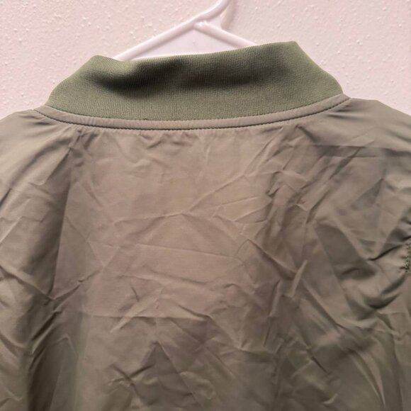 Alpha Industries L2B Long Bomber Jacket Medium Sage Green Streetwear New - Picture 4 of 16